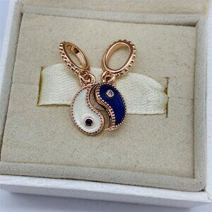 🔥🔥Pandora Splittable Yin & Yang Sparkling Dangle Charm